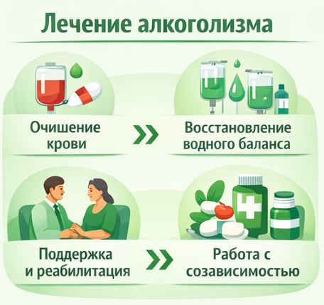 лечение алкоголизма в Ейске этапы